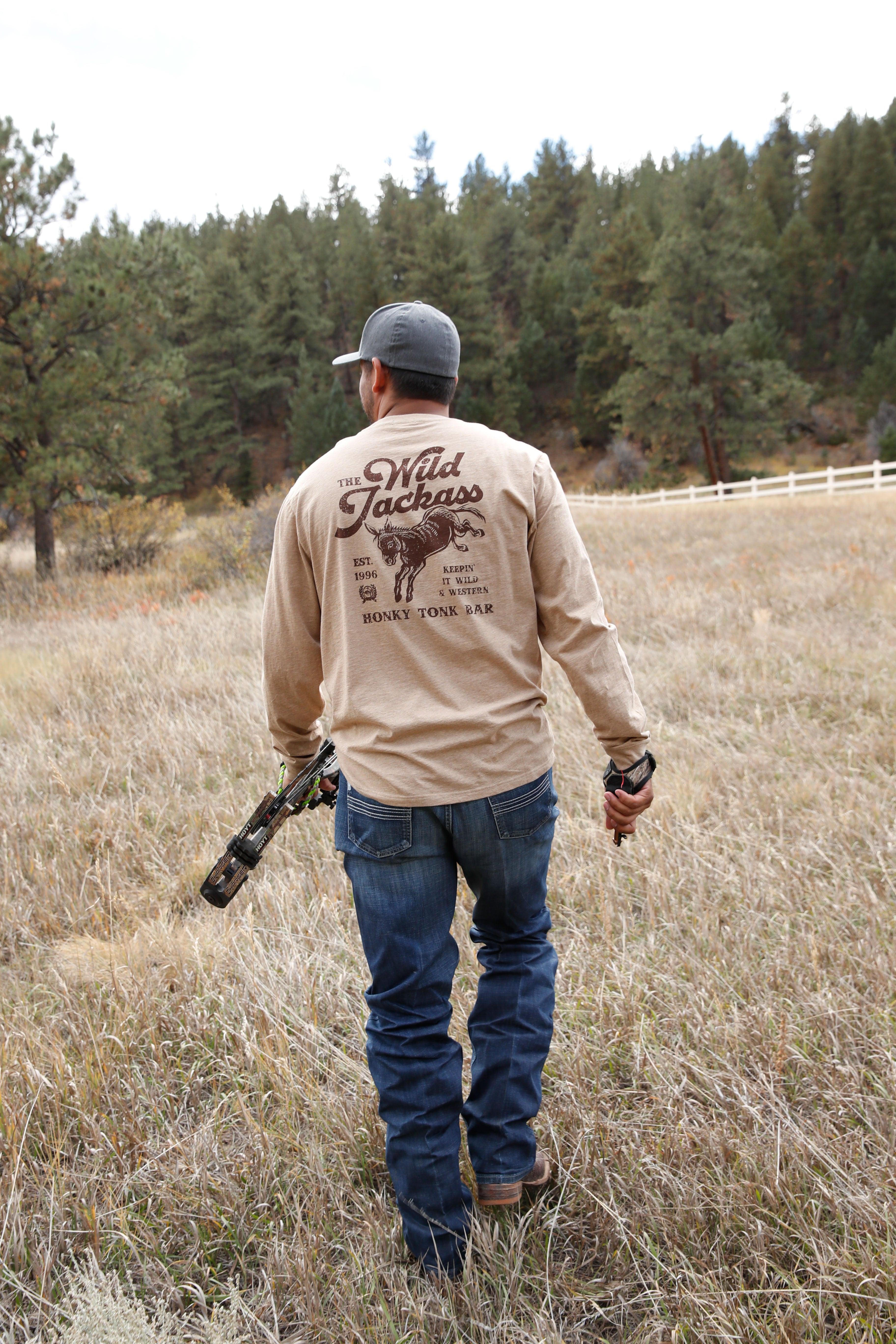 Men's Cinch Jeans Tee - Heather Khaki