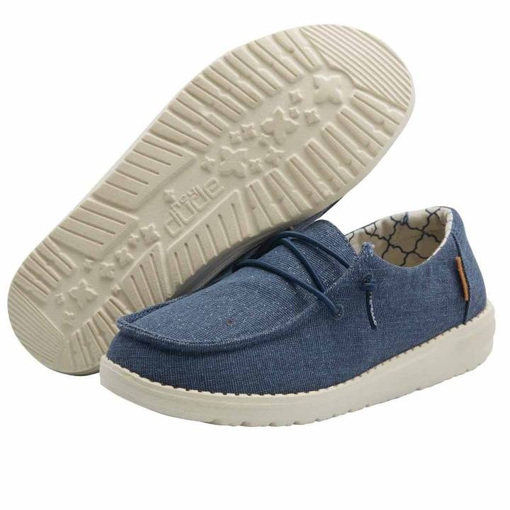 HEY DUDE WENDY CHAMBRAY SHOE GRASSCLOTH