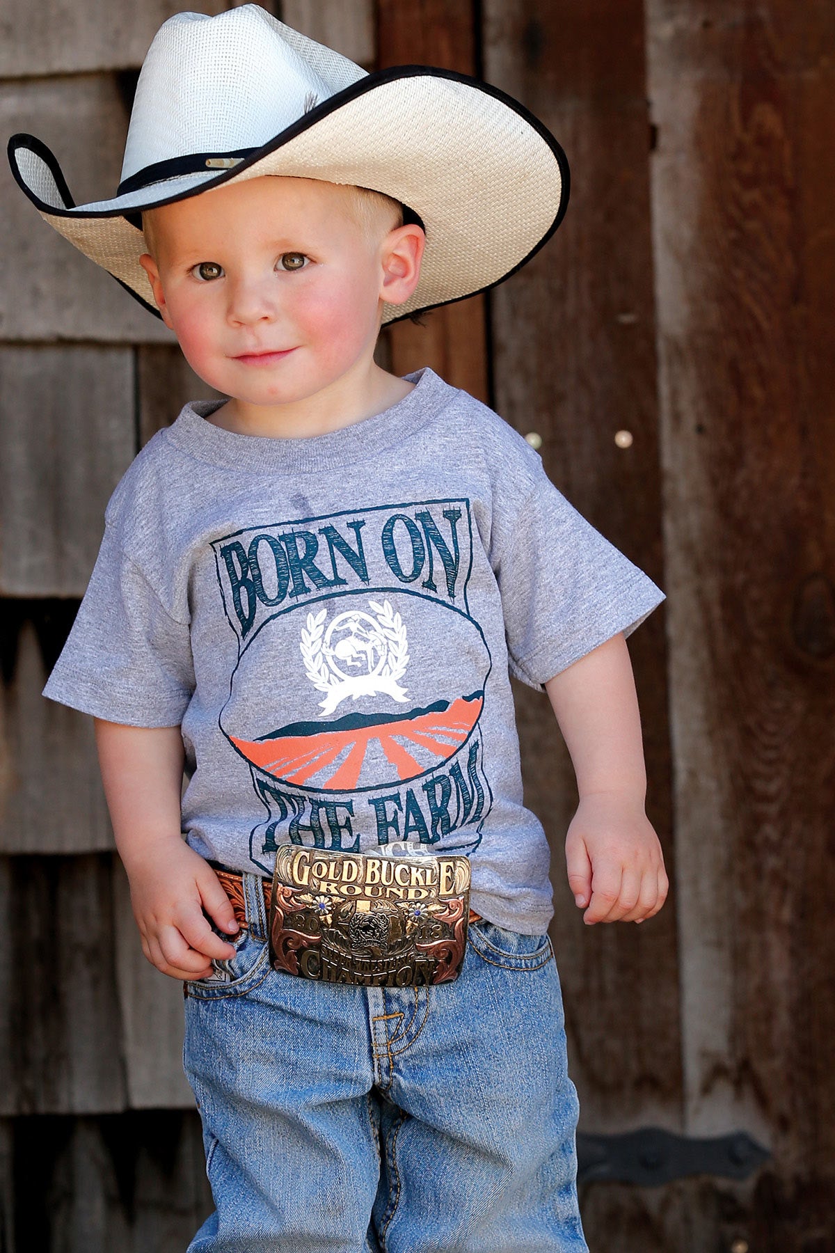 CINCH Boys Born On The Farm Graphic T Shirt