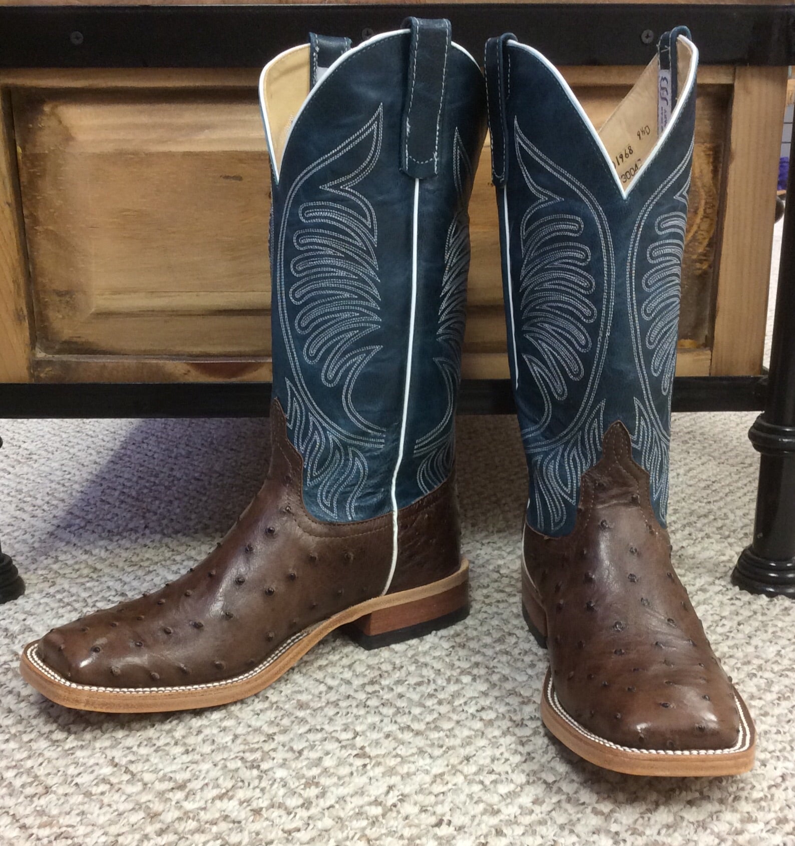 Anderson bean ostrich boots for cheap sale