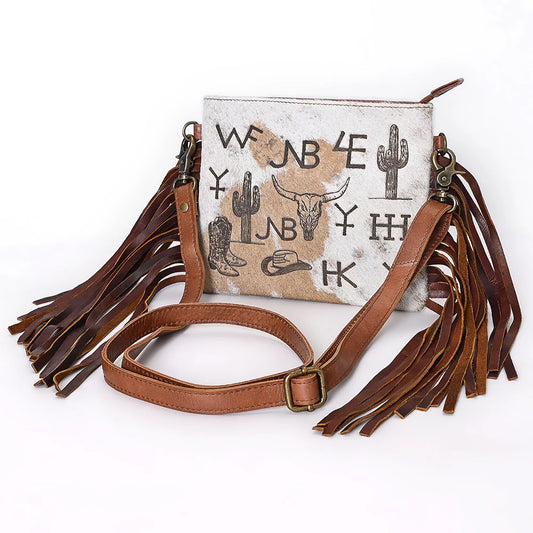 AMERICAN DARLING CROSSBODY WESTERN LEATHER FRINGE BAG