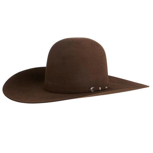 ATWOOD OPEN CROWN 5X FELT OPEN CROWN HAT - CHOCOLATE