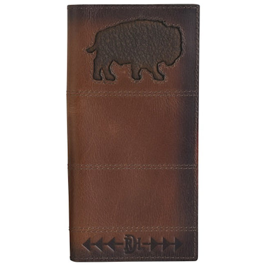 RED DIRT HAT CO RODEO WALLET RAISED BISON