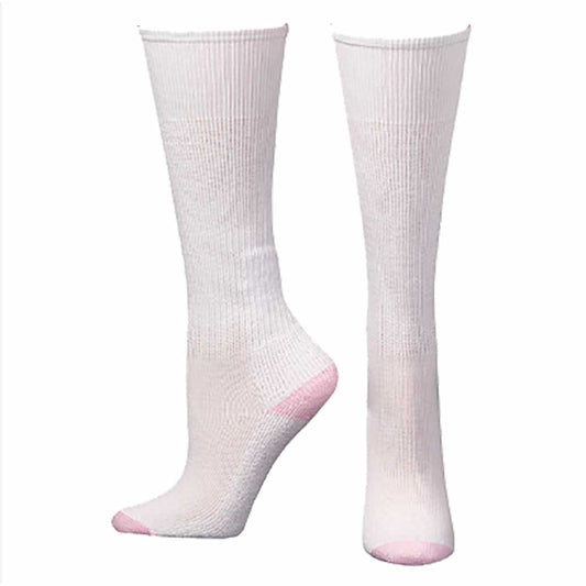 BOOT DOCTOR LADIES WHITE OVER THE CALF SOCKS - 3 PK