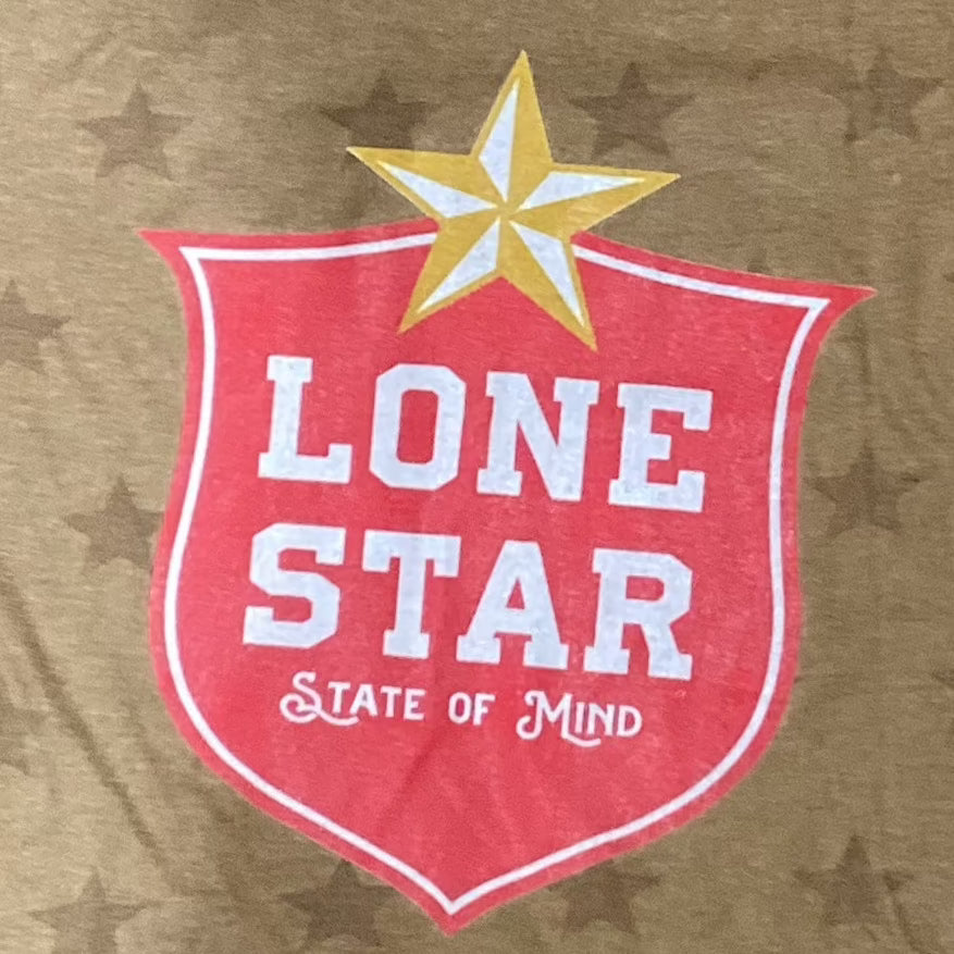 LONE STAR STATE OF MIND TEE SHIRT - BROWN