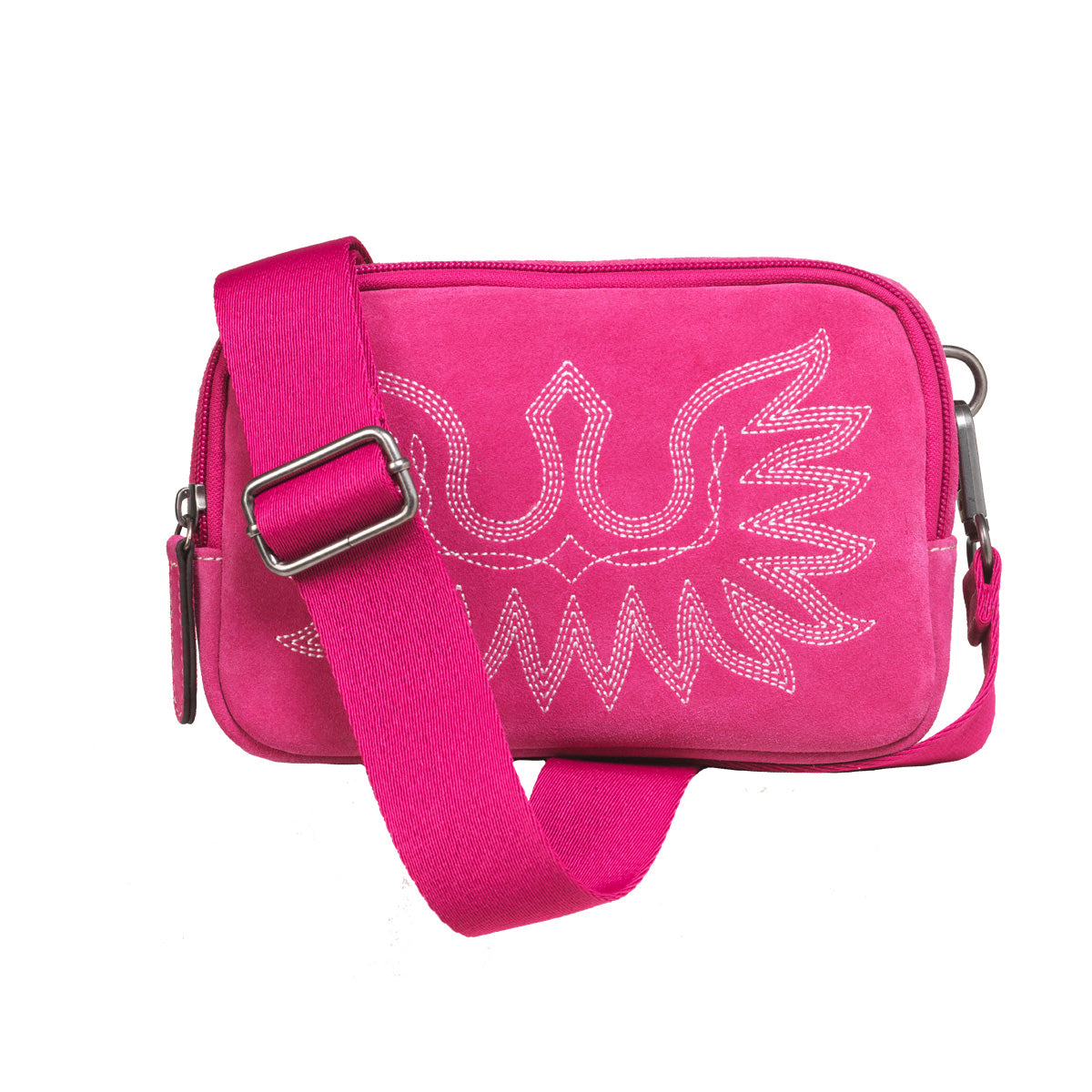 ARIAT LADIES CASANOVA COLLECTION BELT BAG - HOT PINK