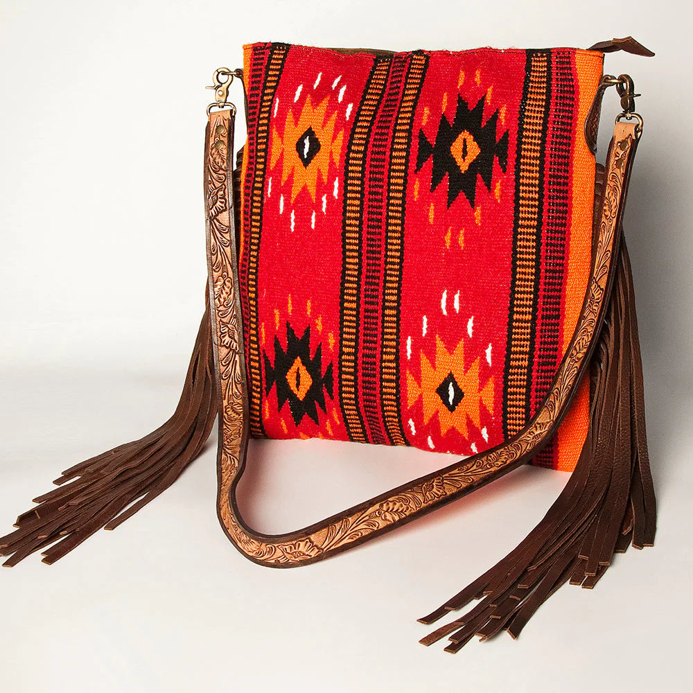 AMERICAN DARLING CONCEALED CARRY AZTEC FRINGE PURSE