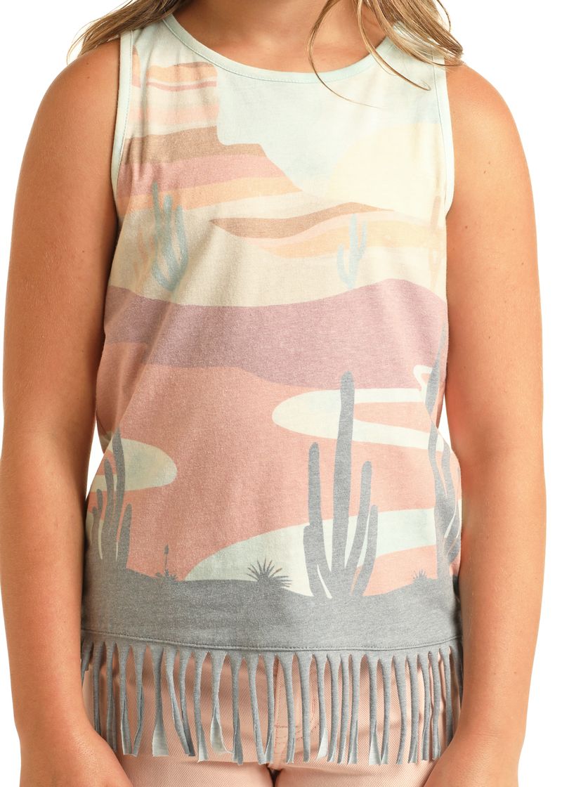 Rock & Roll Girls Desert Scene Tank Top