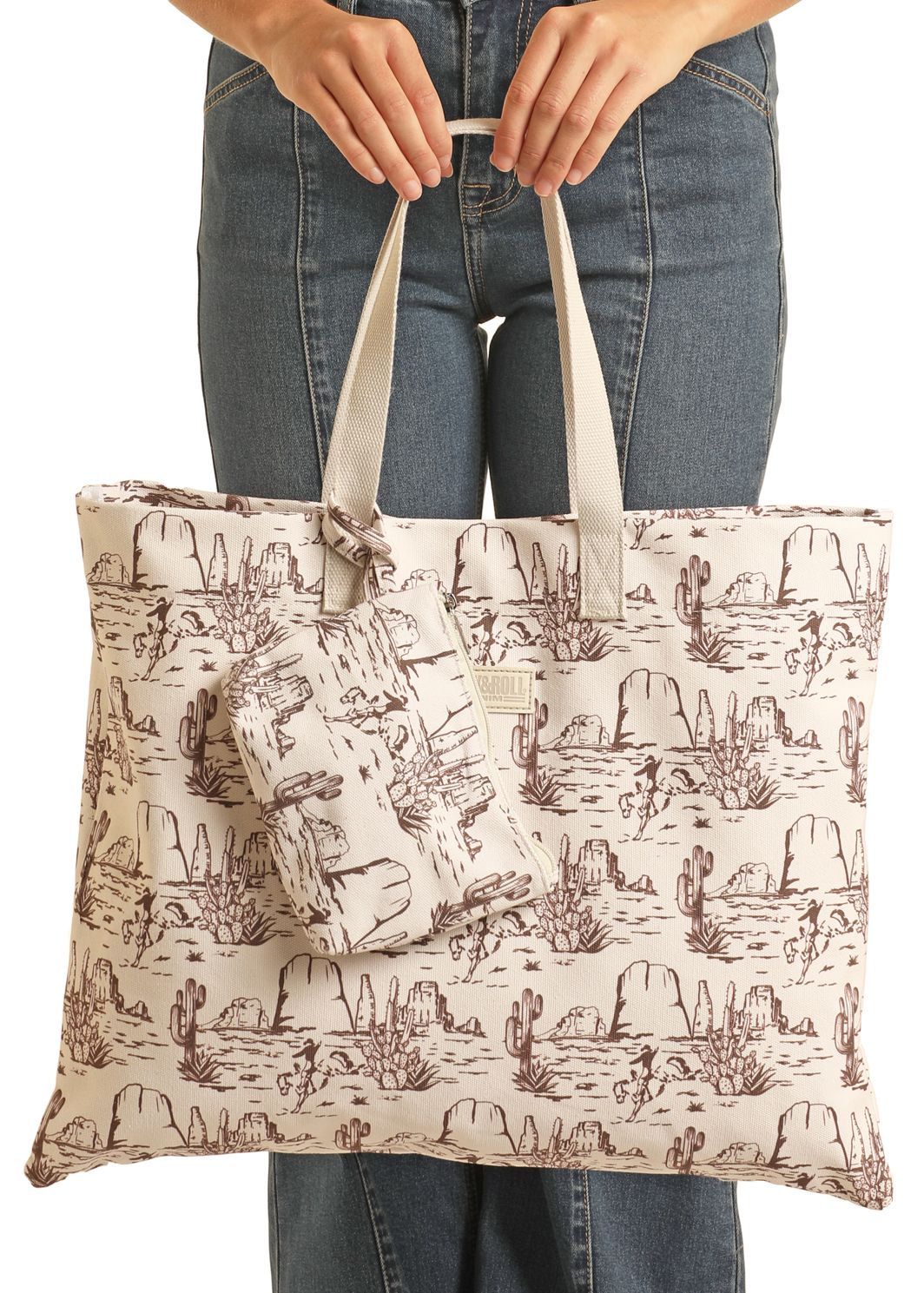 ROCK & ROLL VINTAGE DESERT TOTE BAG