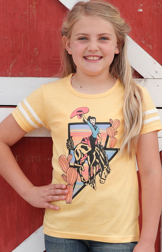 Cruel Girl Yellow Bronc short Sleeve Shirt