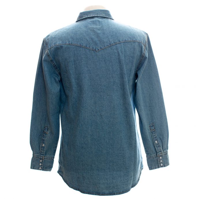 MEN'S WYOMING TRADERS WESTERN STONEWASH DENIM SHIRT