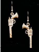 AUSTIN ACCENTS PISTOL DANGLE EARRINGS