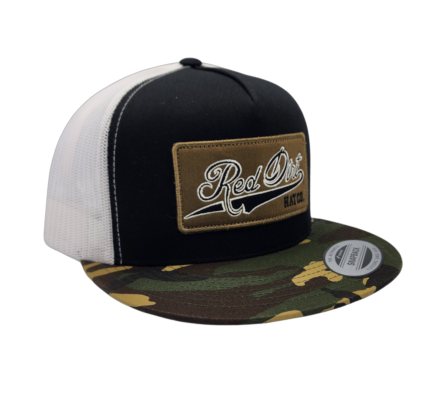 RED DIRT HAT CO CAMO GRAND SLAM in GREY/BLACK