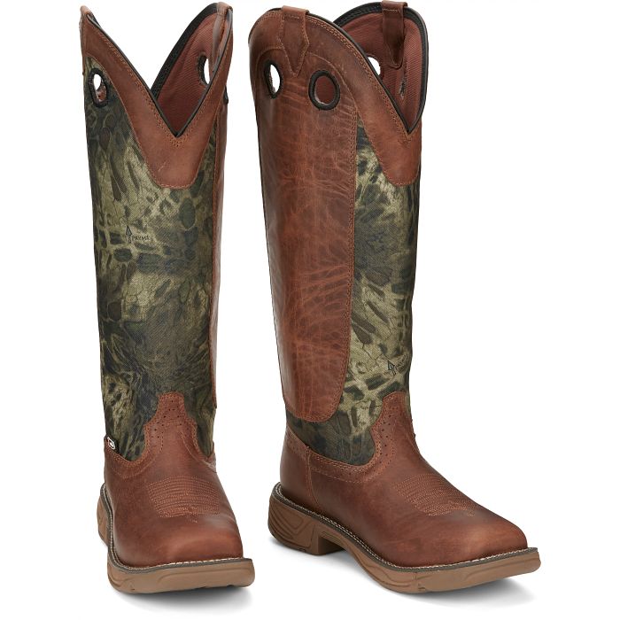 JUSTIN MEN'S RUSH STRIKE 17" SNAKE RESISTING WORK BOOT