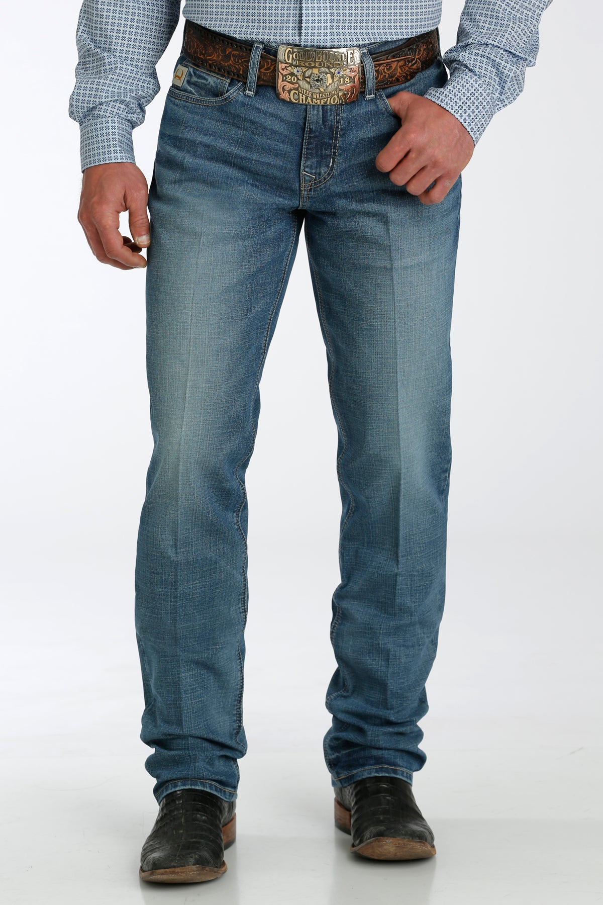 CINCH MEN'S SLIM FIT JESSE - MEDIUM STONEWASH