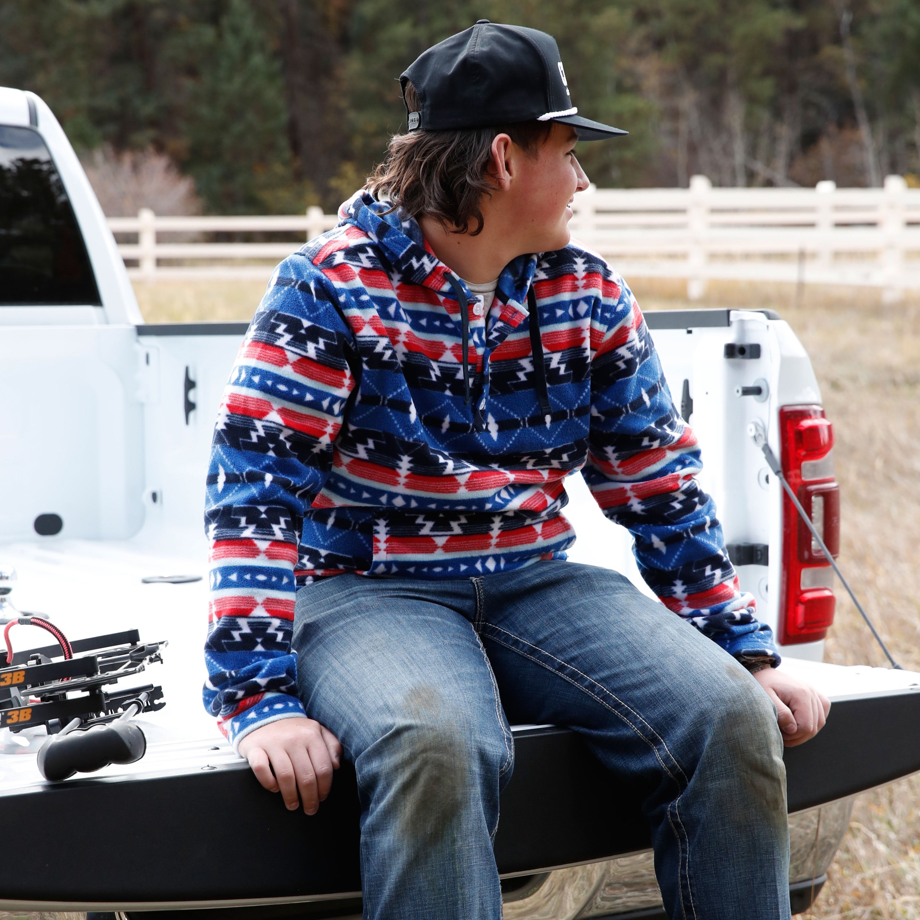 Cinch pullover online fleece