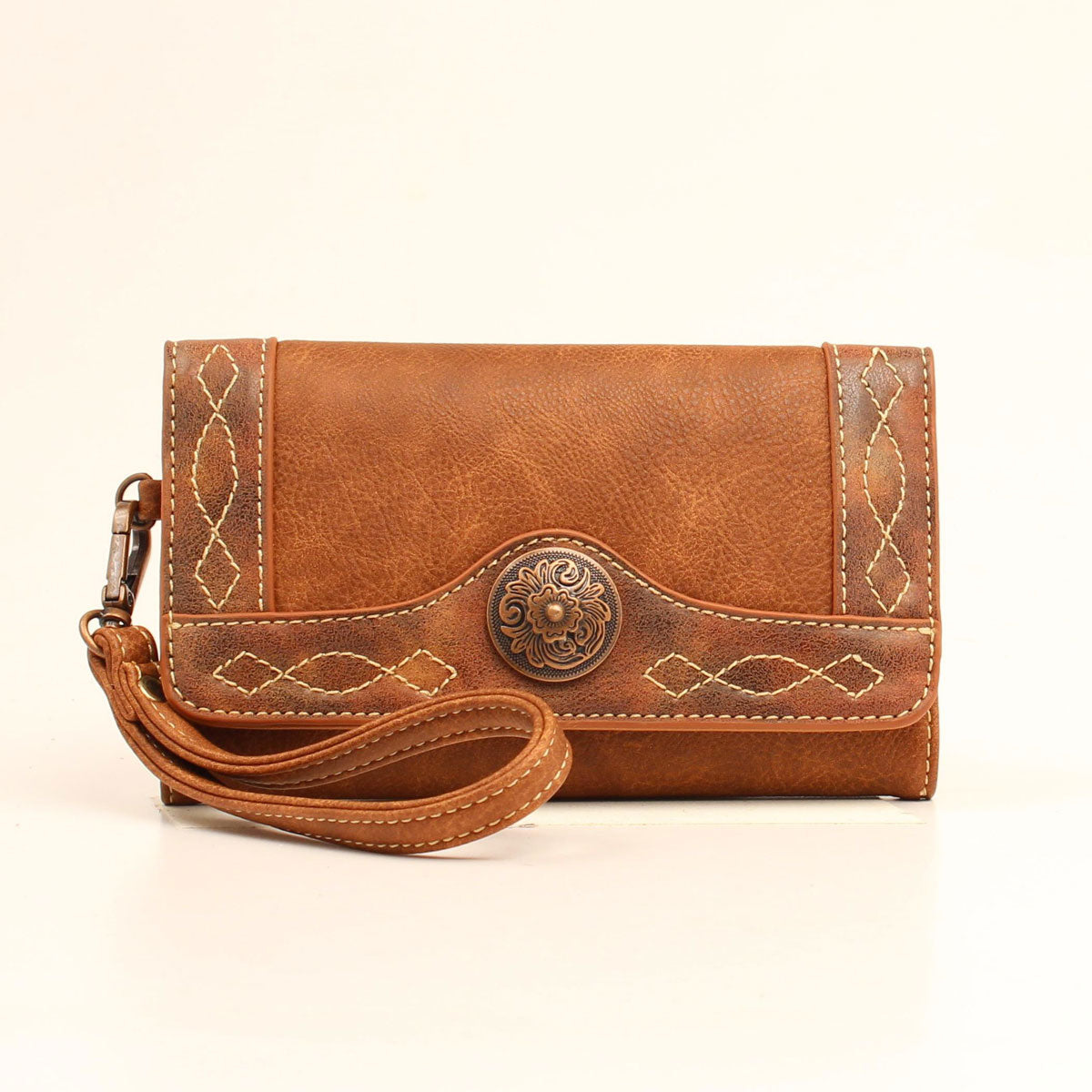 NOCONA IVY COLLECTION LADIES CLUTCH - TAN