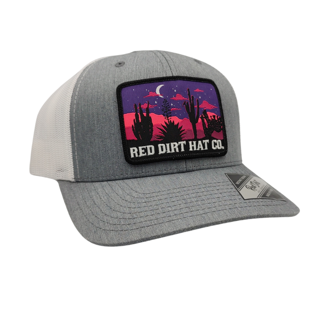 RED DIRT HAT CO NIGHTFALL in HEATHER GREY/ WHITE