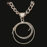 AUSTIN ACCENTS SILVER ROPE NECKLACE