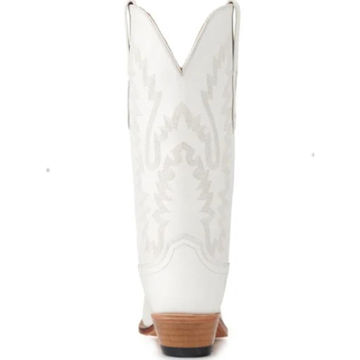 Women's Old West 12" All White Snip Toe Western Boot