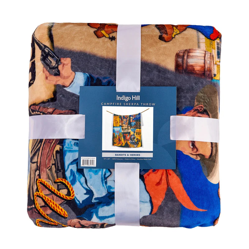 BANDITS & HEROES CAMPFIRE SHERPA THROW