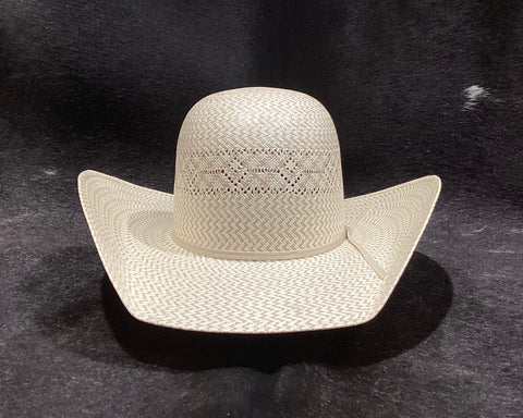 HALFBREED STOCKYARD OPEN CROWN STRAW COWBOY HAT - 2 TONE NATURAL â Yee Haw Ranch Outfitters