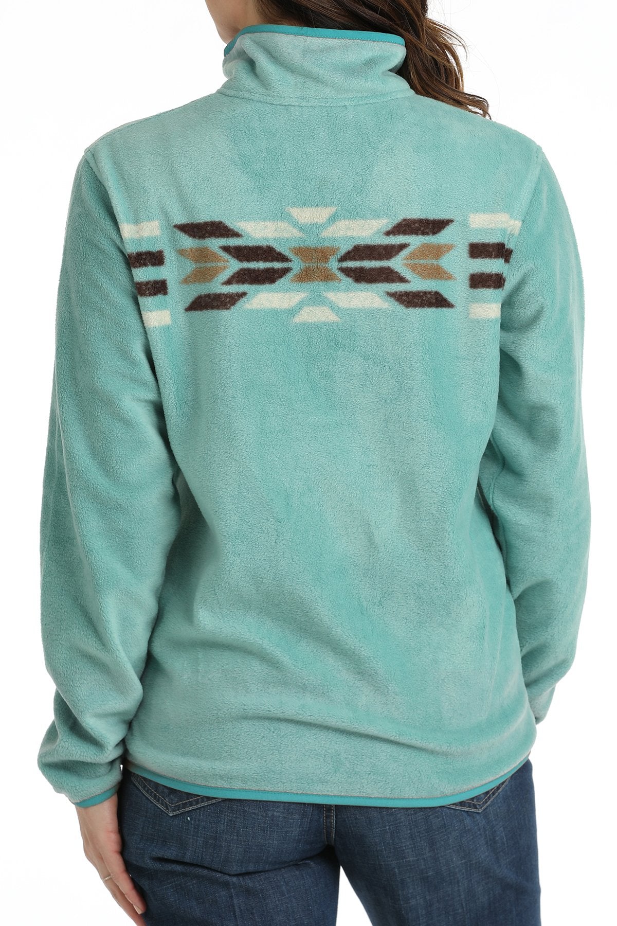 CINCH WOMEN'S POLAR FLEECE PULLOVER - TURQUOISE