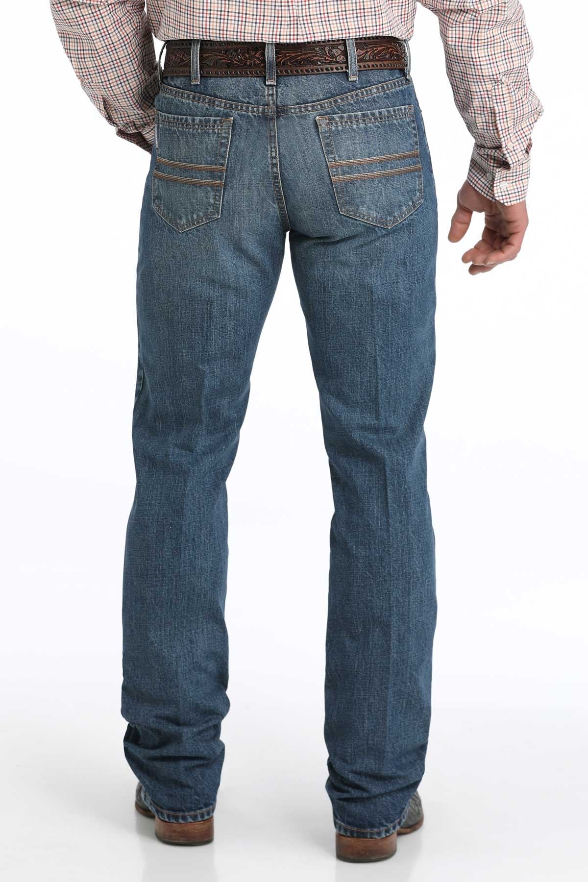 CINCH MEN'S SLIM FIT SILVER LABEL JEAN - MEDIUM STONEWASH