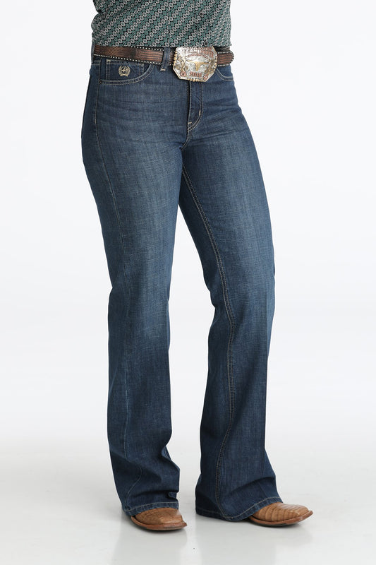 Cinch Women's Easy Fit Tatum Trouser - Dark Stonewash