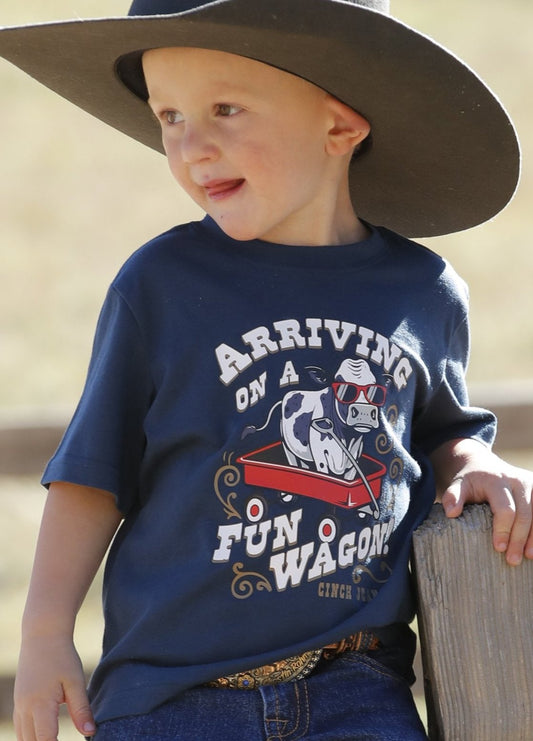 CINCH INFANT FUN WAGON TEE in NAVY