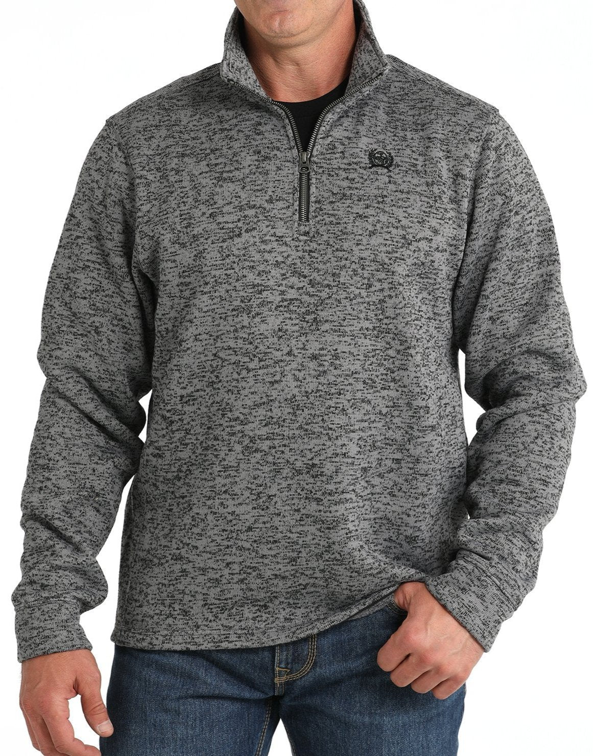 CINCH MEN'S SWEATER KNIT PULLOVER - GREY