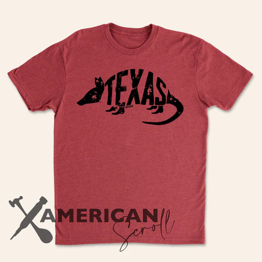 TEXAS ARMADILLO - UNISEX TEE SHIRT