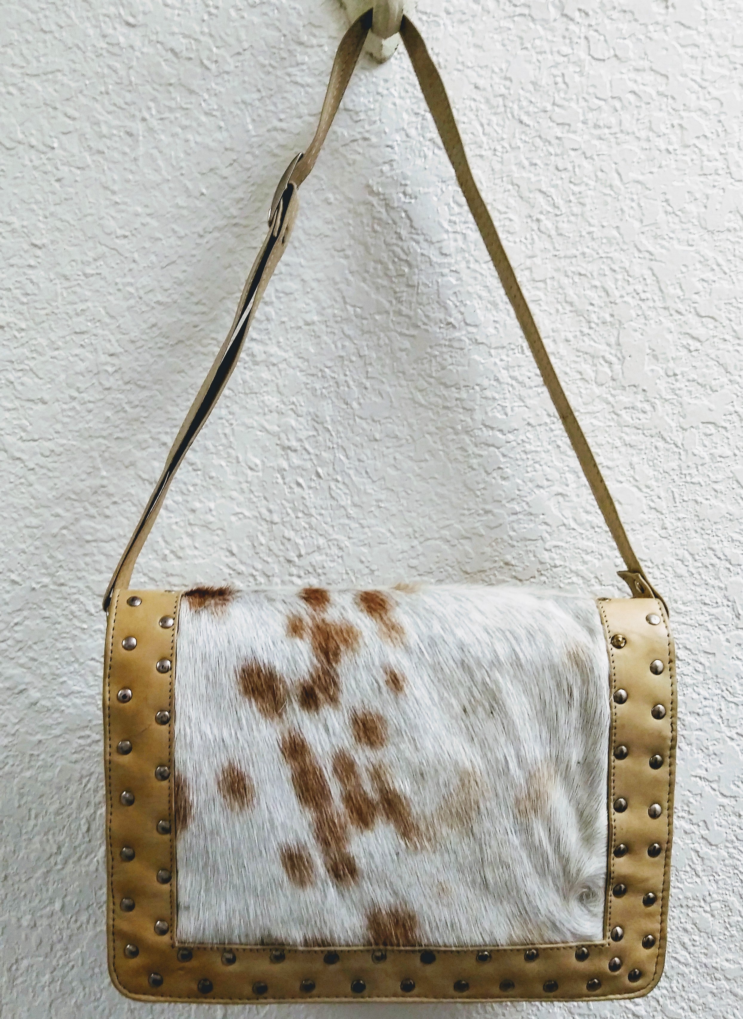 American Darling Brown Leather & Cowhide Bag – Western Edge, Ltd.