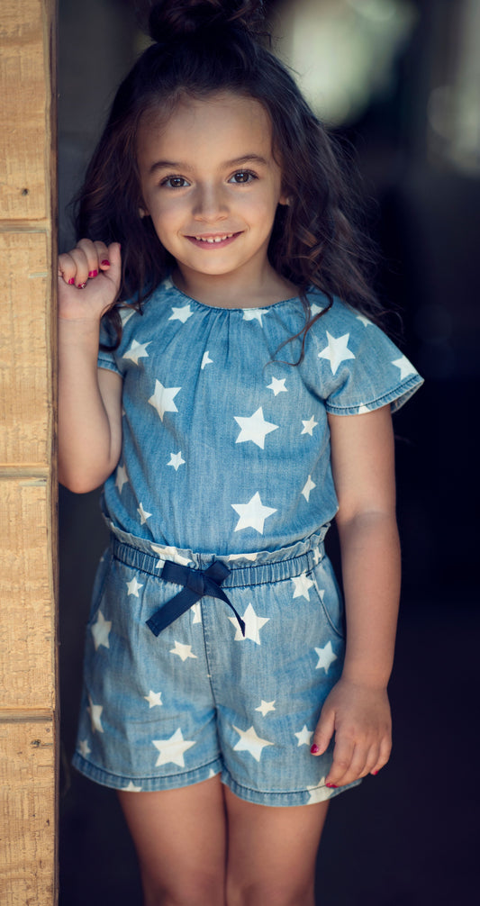 BLU & BLUE TODDLER LOLA STAR ROMPER