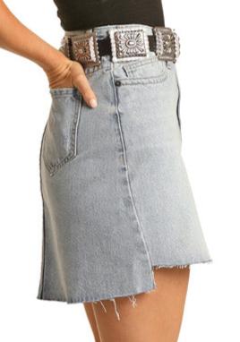 Jean skirt outfits outlet with cowboy boots