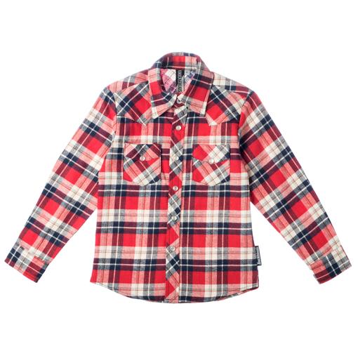 Knuckleheads "Stevie" Long Sleeve Plaid Rockabilly Shirt