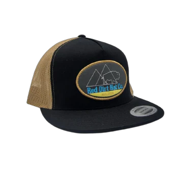 RED DIRT TWIN PEAKS HAT in BLACK/TAN