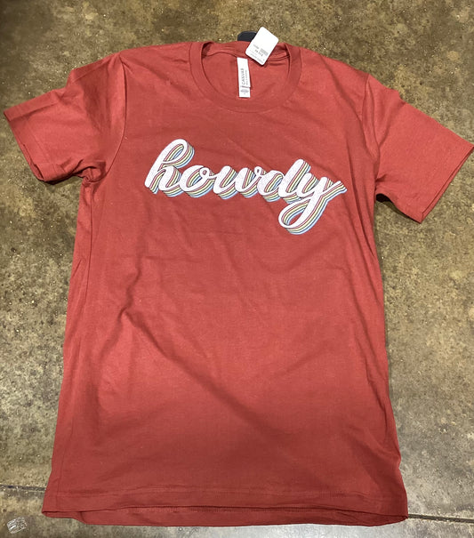 HOWDY RETRO TEE SHIRT