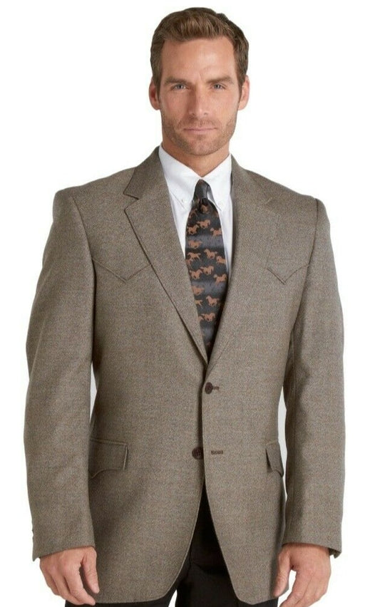 Circle S Men's Plano Lamb's Wool Western Sport Coat